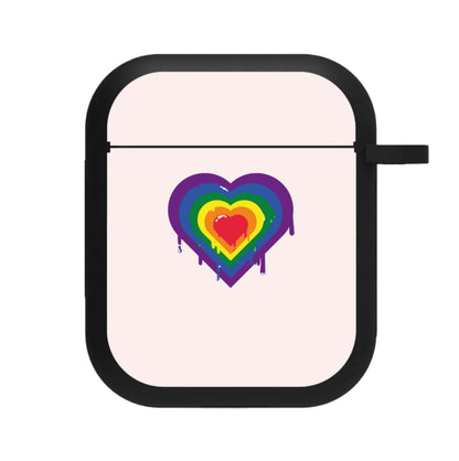 Dripped heart - Pride AirPods Case