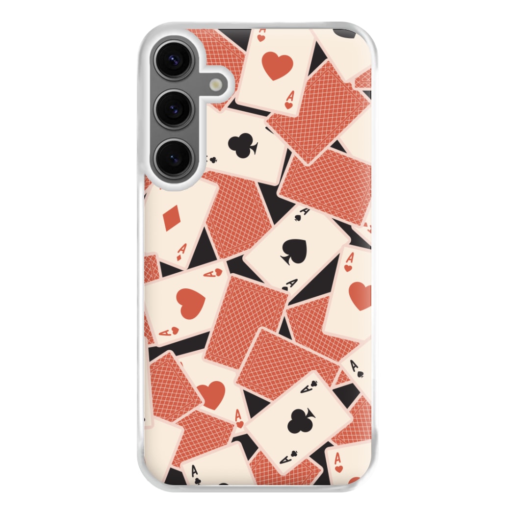 Playing Cards Collage Pattern Galaxy S24 Case
