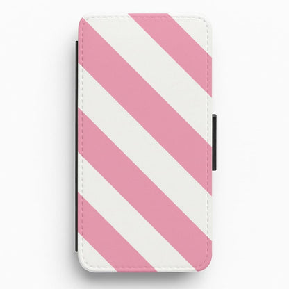 Candy Cane Stripes Flip / Wallet Phone Case