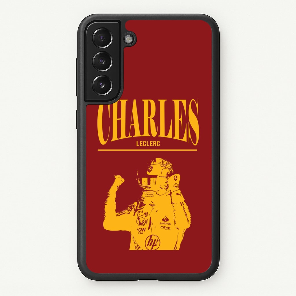 Charles Red And Gold Galaxy S21 Case