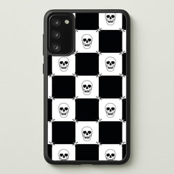 Checkered Skulls Pattern Galaxy S20FE Case