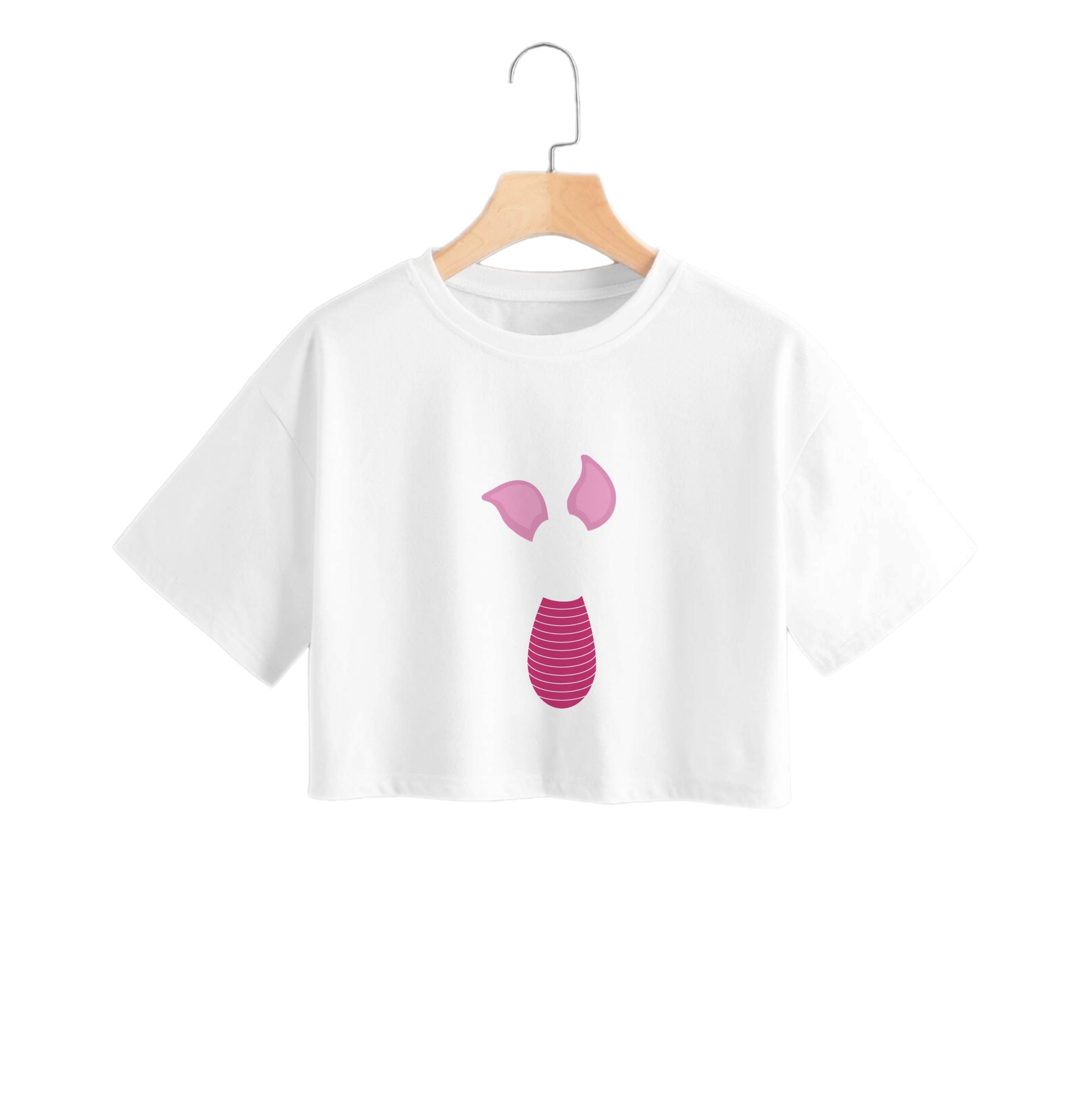 Faceless Piglet Crop Top