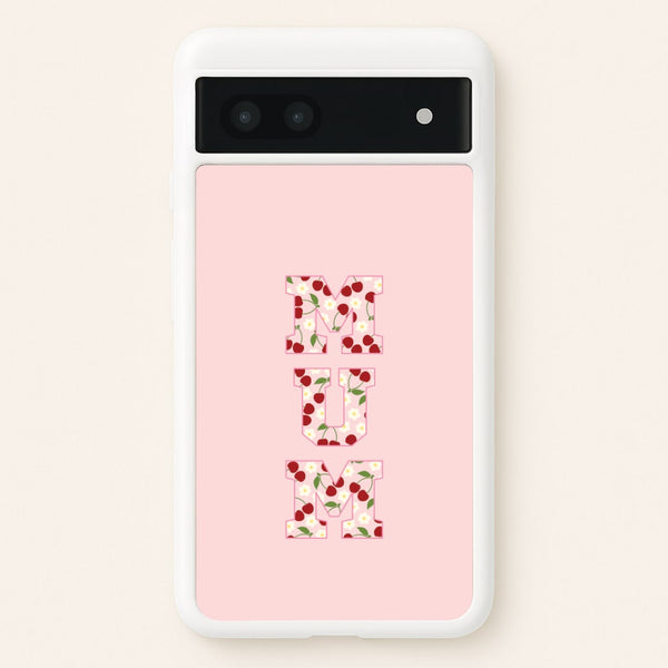 Floral Varsity Mum Google Pixel 6a Case