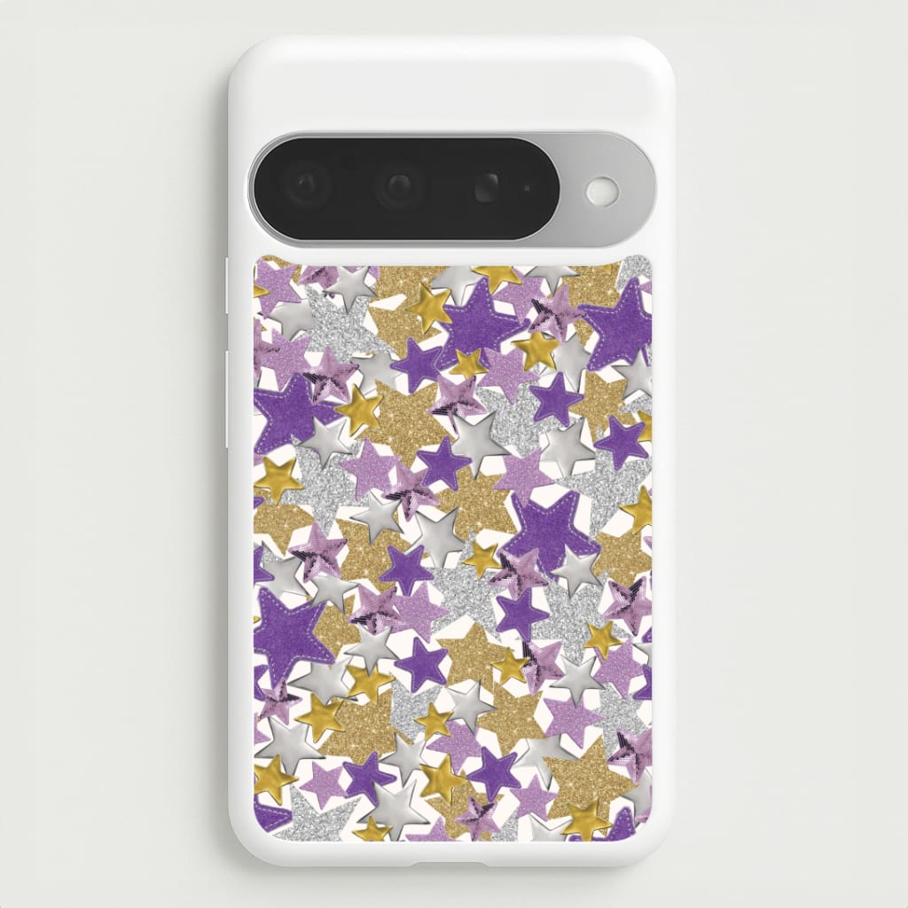 Mauve Stars Collage  Google Pixel 10 Pro XL Case