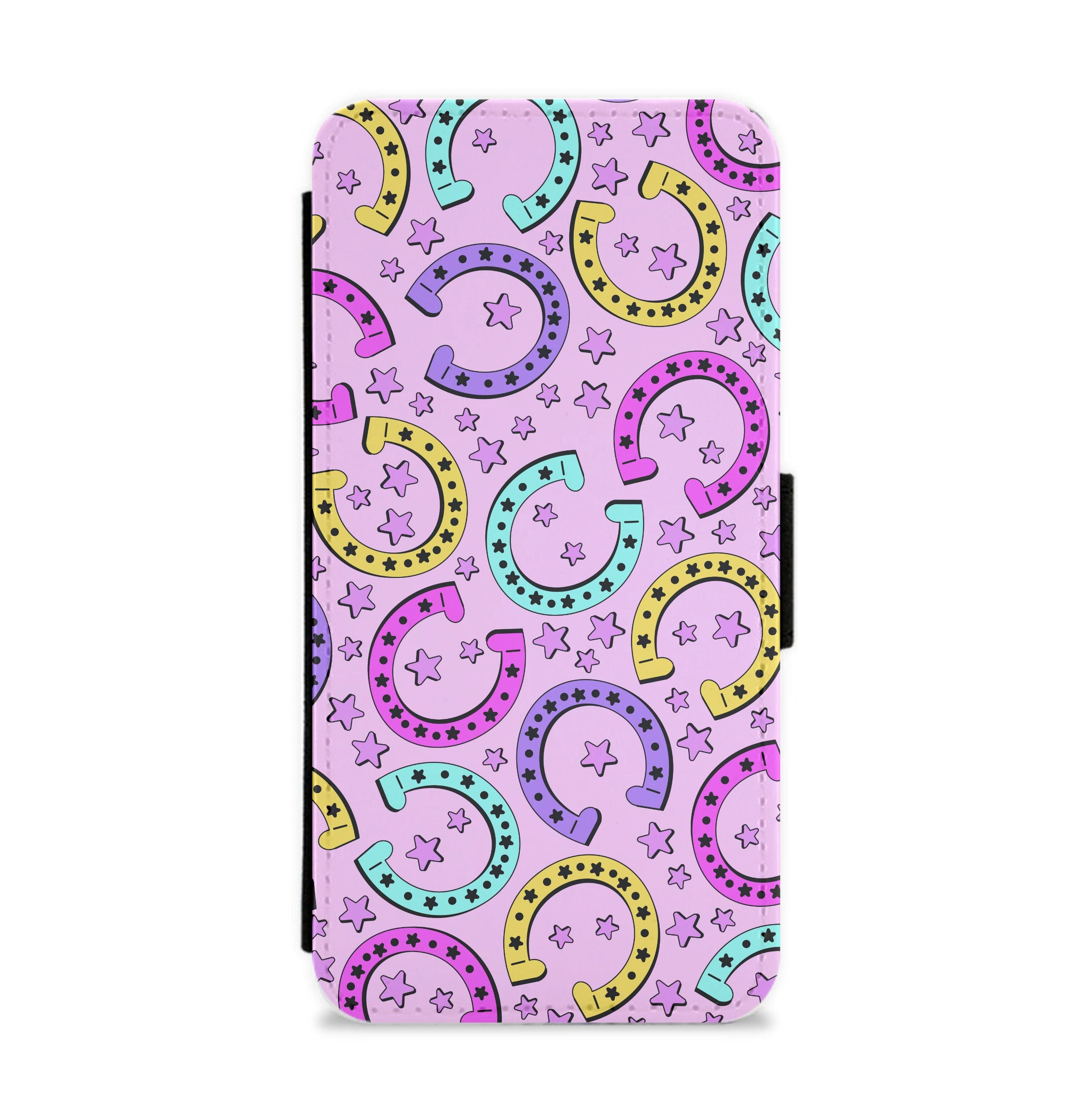 Horseshoe Pattern - Horses Flip / Wallet Phone Case