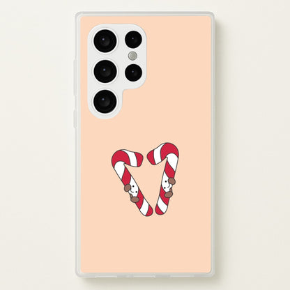 Christmas Candycane Plushies Galaxy S24 Ultra Case