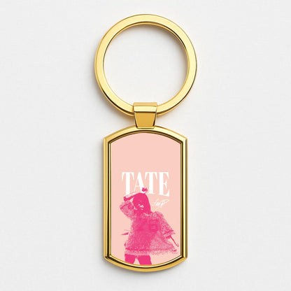 Tate Signature Gold Keyring