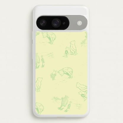 Sketched Winnie Pattern Google Pixel 10 / 10 Pro Case