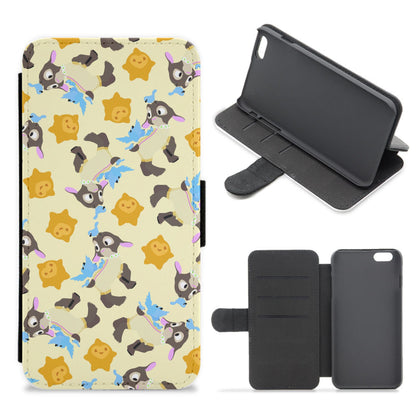 Wish Pattern Flip / Wallet Phone Case