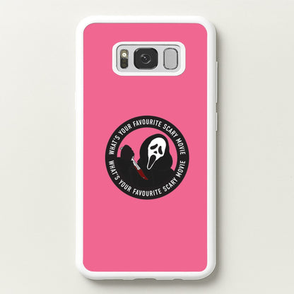 What's Your Favourite Scary Movie Badge Galaxy S8 Plus Case