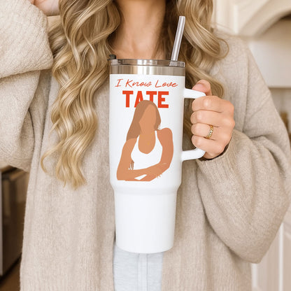 I Know Love Pattern Tumbler