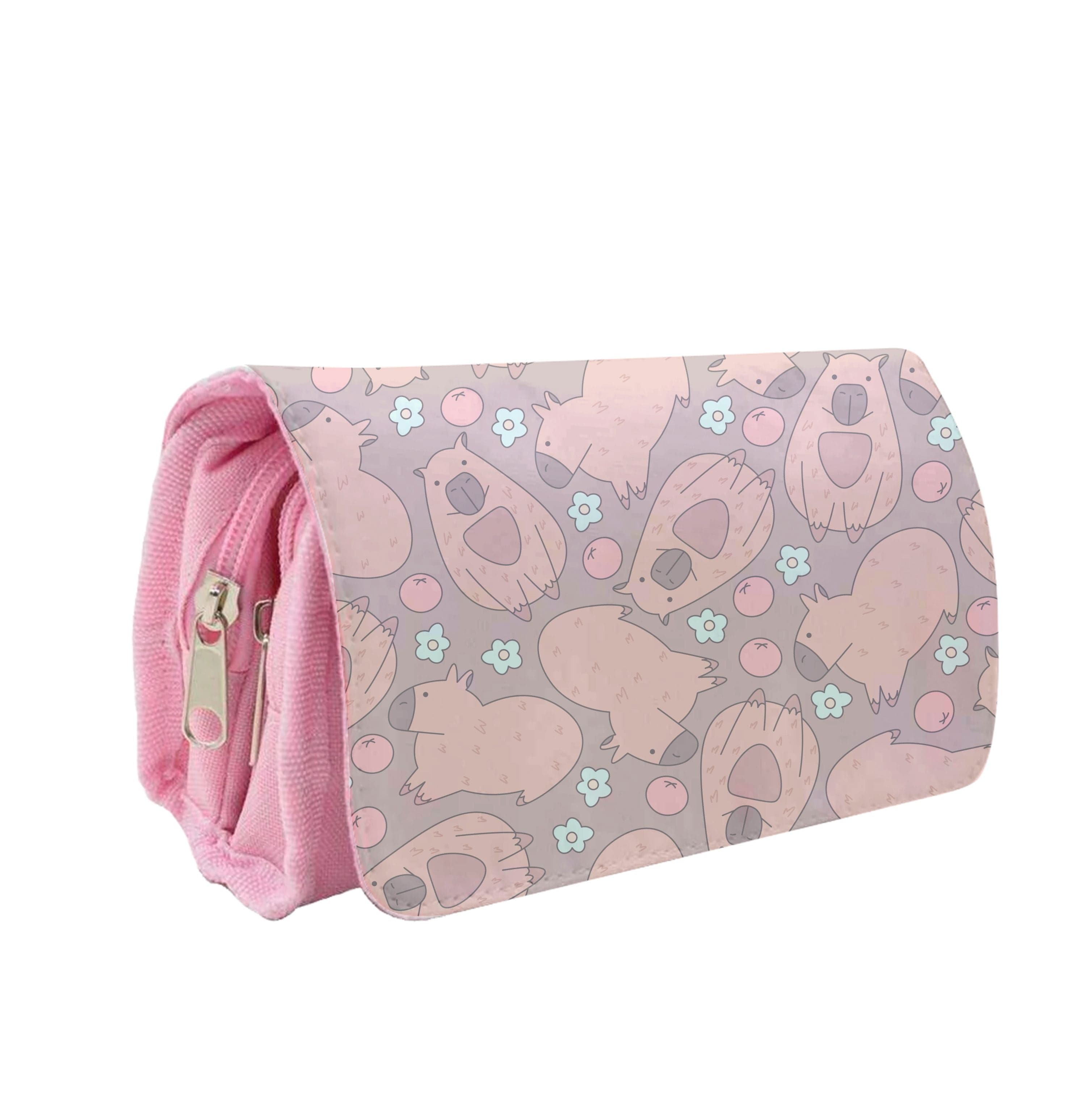 Capybara - Animal Patterns Pencil Case