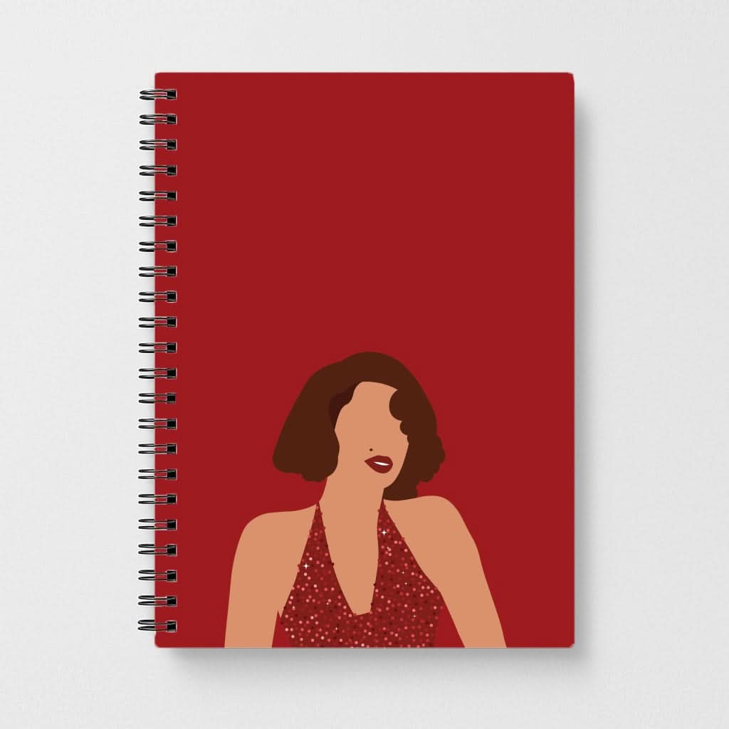 Red Sparkly Dress Notebook