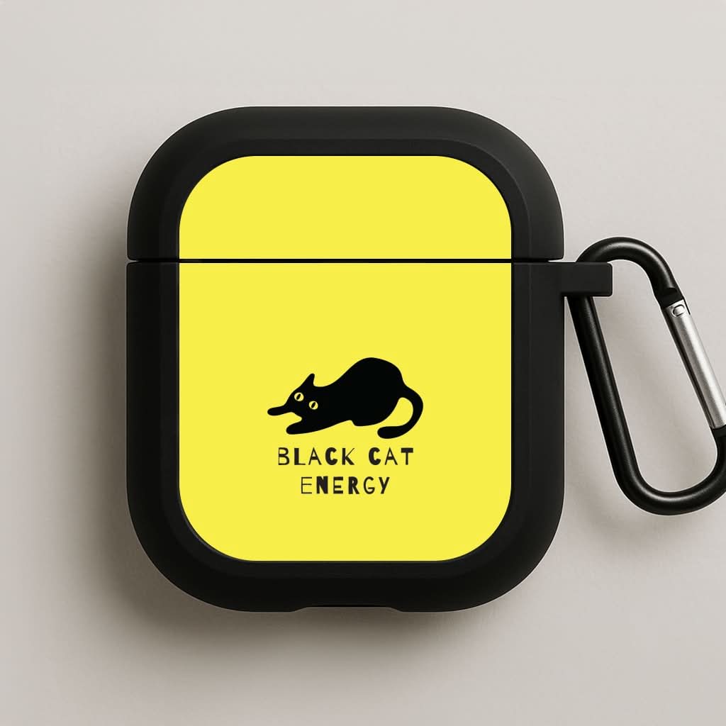 Black Cat Energy AirPods Case