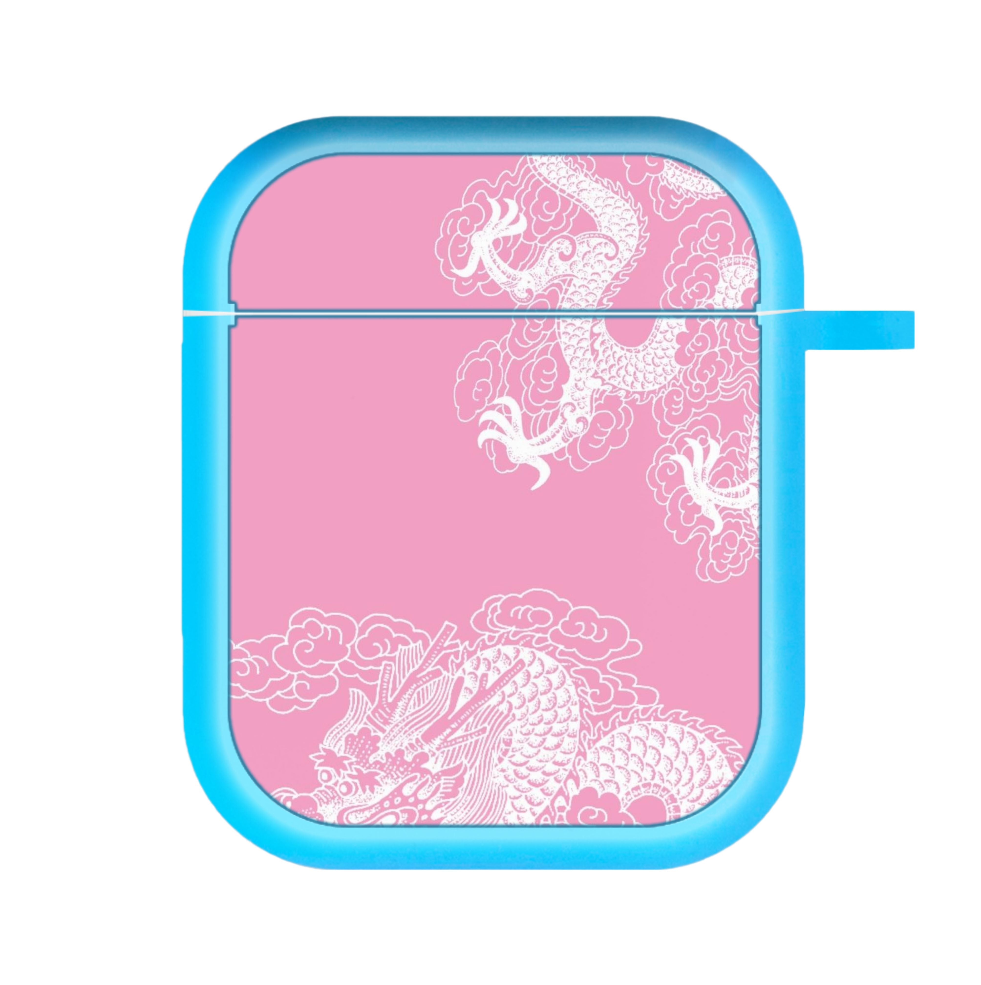 Pink Background Dragon AirPods Case