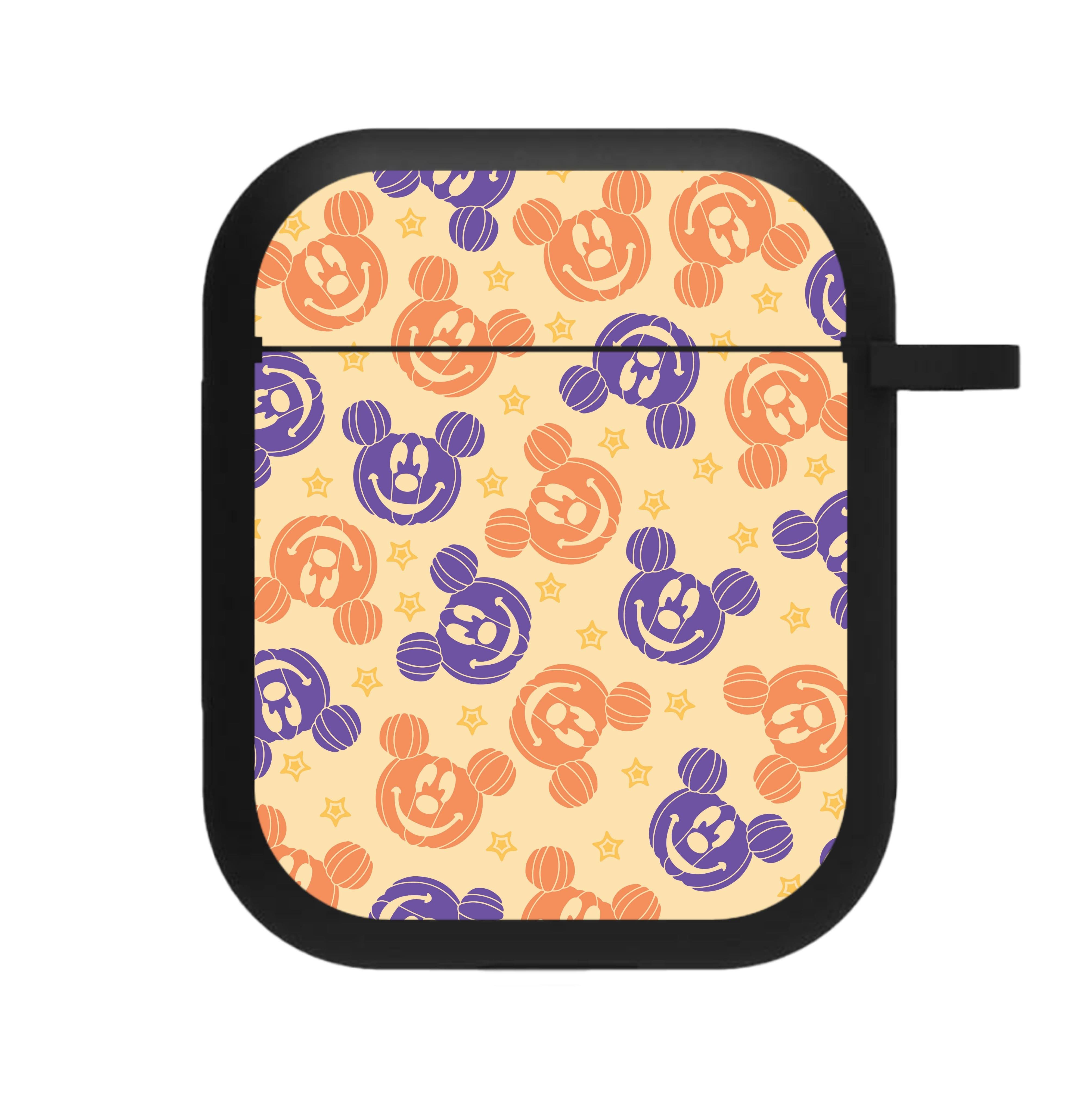 Pumkin Mouse And Stars Pattern AirPods Case