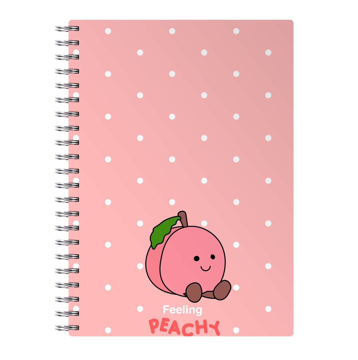 Peach Pattern Notebook