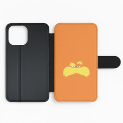 Orange Tree Creature Face Flip Phone Case