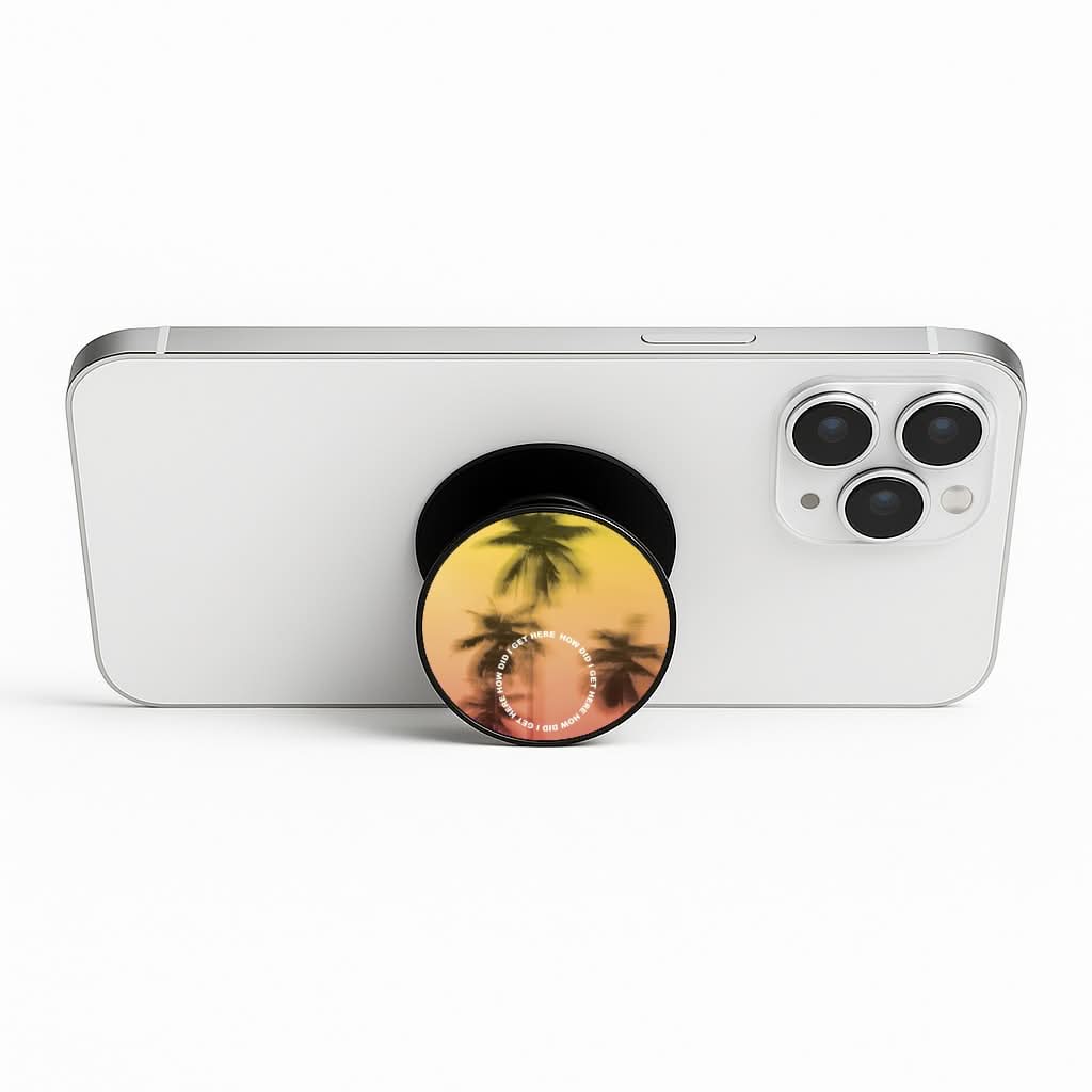Palm Trees Circle Phone Stand