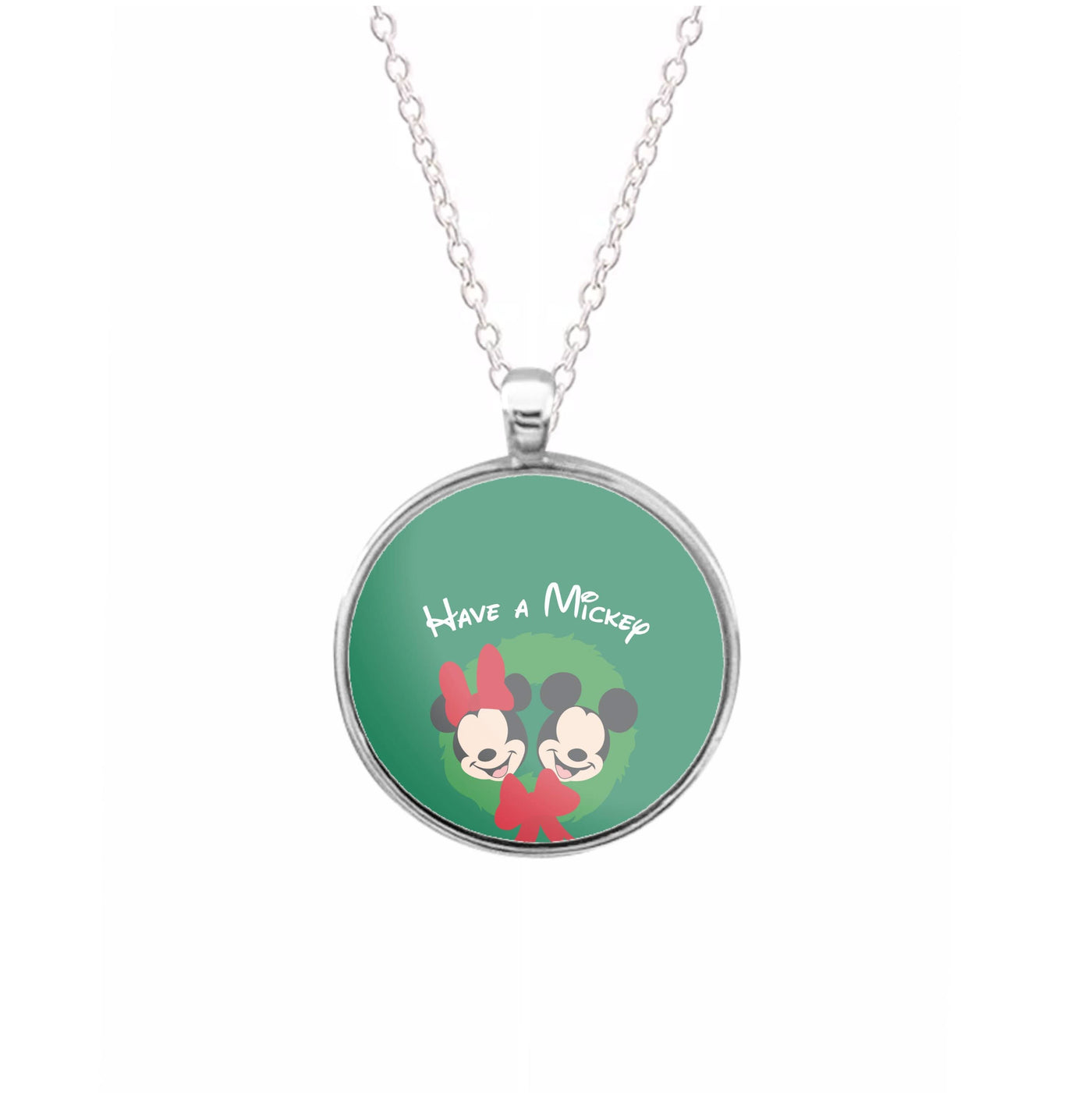 Have A Mickey Christmas Necklace