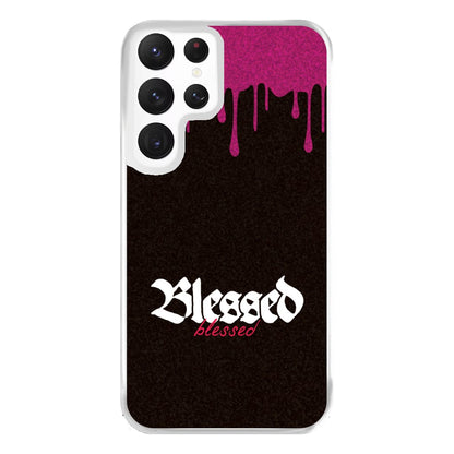 Glitter Blessed Galaxy S22 Ultra Case