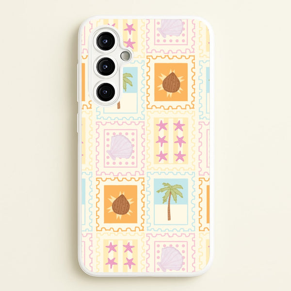 Tropical Stamps Galaxy A54 Case