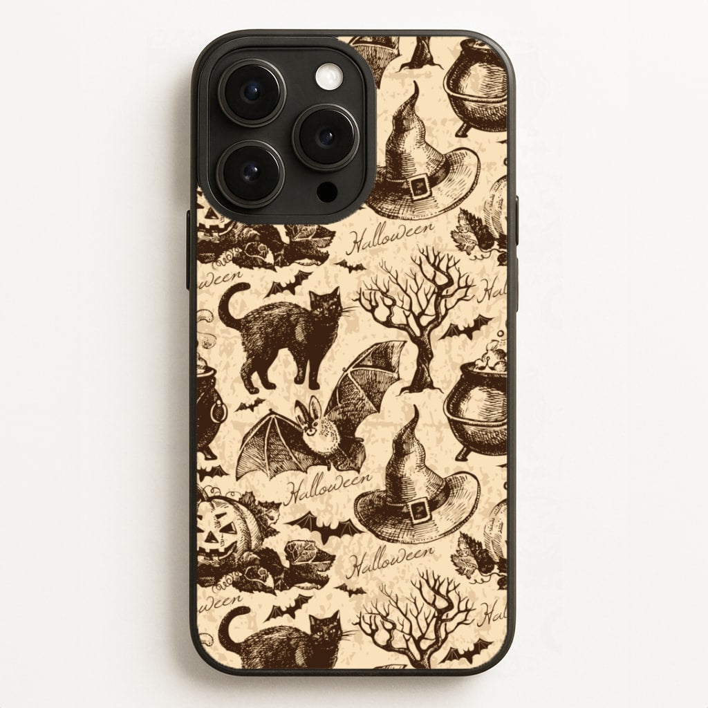 Vintage Halloween Pattern Phone Case