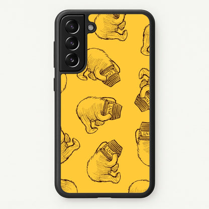 Winnie Honey Pot Pattern Galaxy S21FE Case
