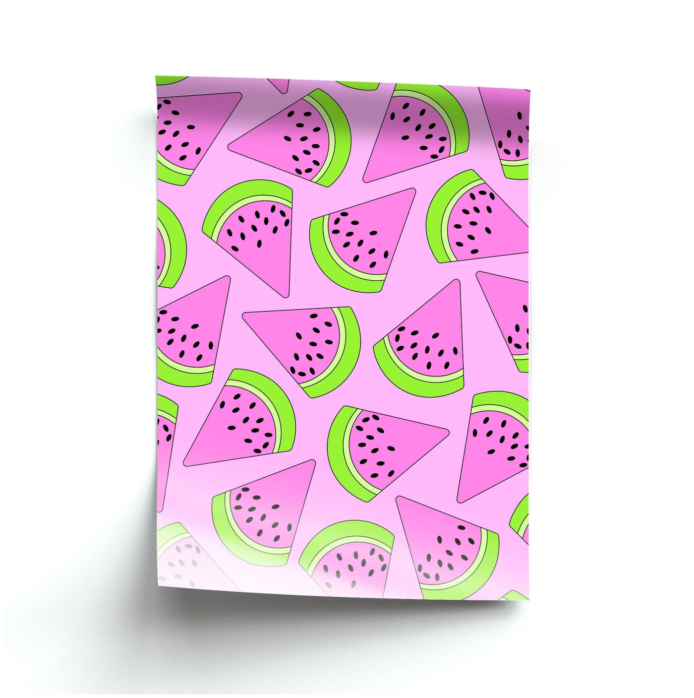 Pink Watermelon Pattern - Summer Poster