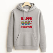 Happy Holidays Cute Green Aliens Hoodie 2