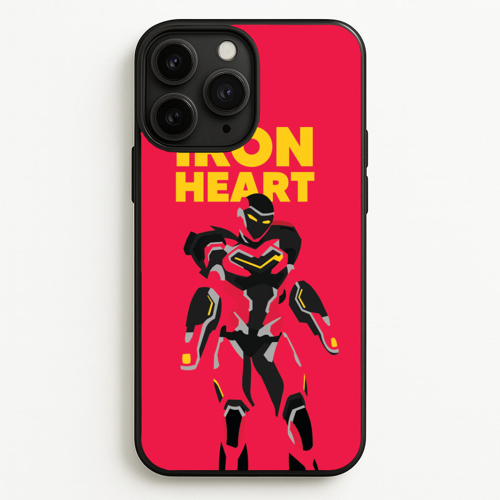 Metal Heart Hero Standing iPhone 11 Pro Case