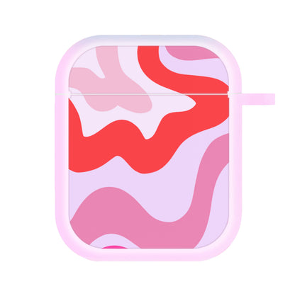 Purple & Pink Abstract  AirPods Case