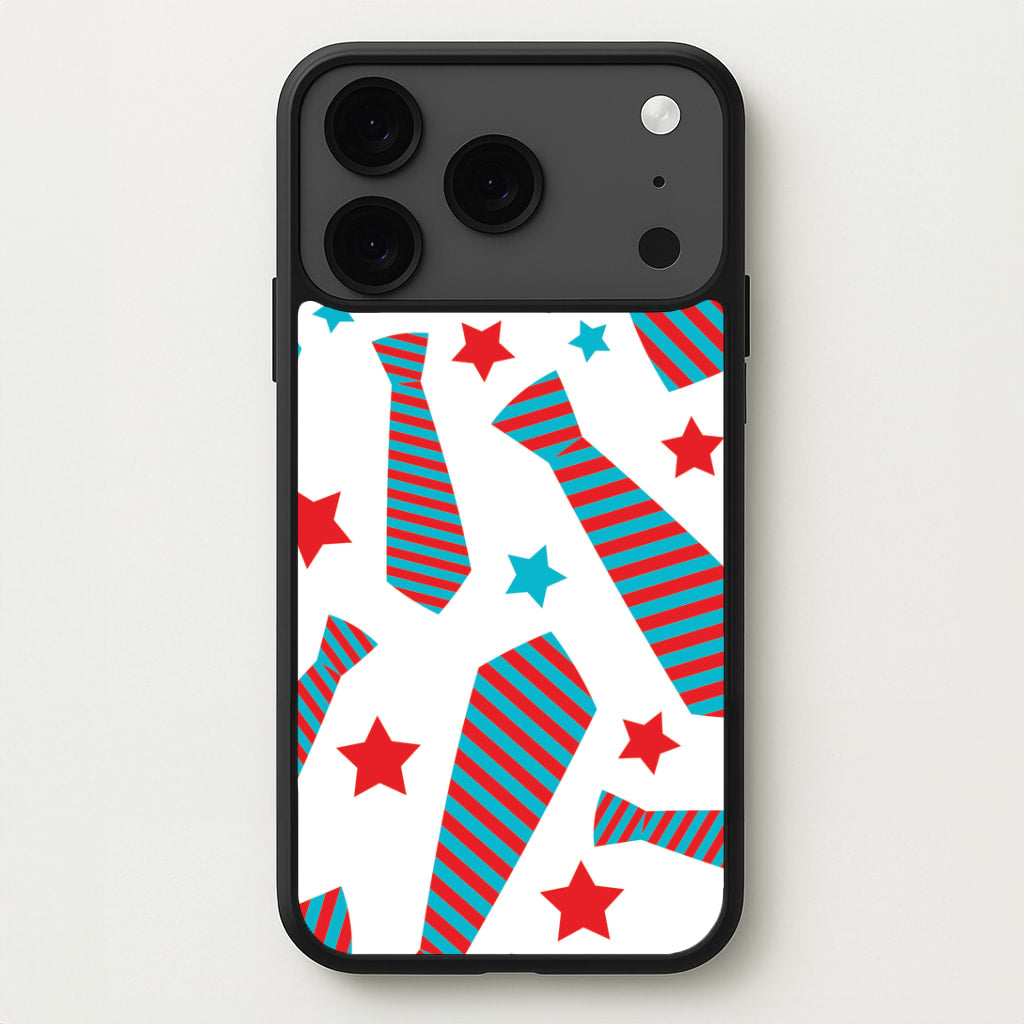 Tie And Stars Pattern iPhone 17 Pro Case