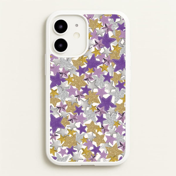 Mauve Stars Collage  iPhone 12 / 12 Pro Case