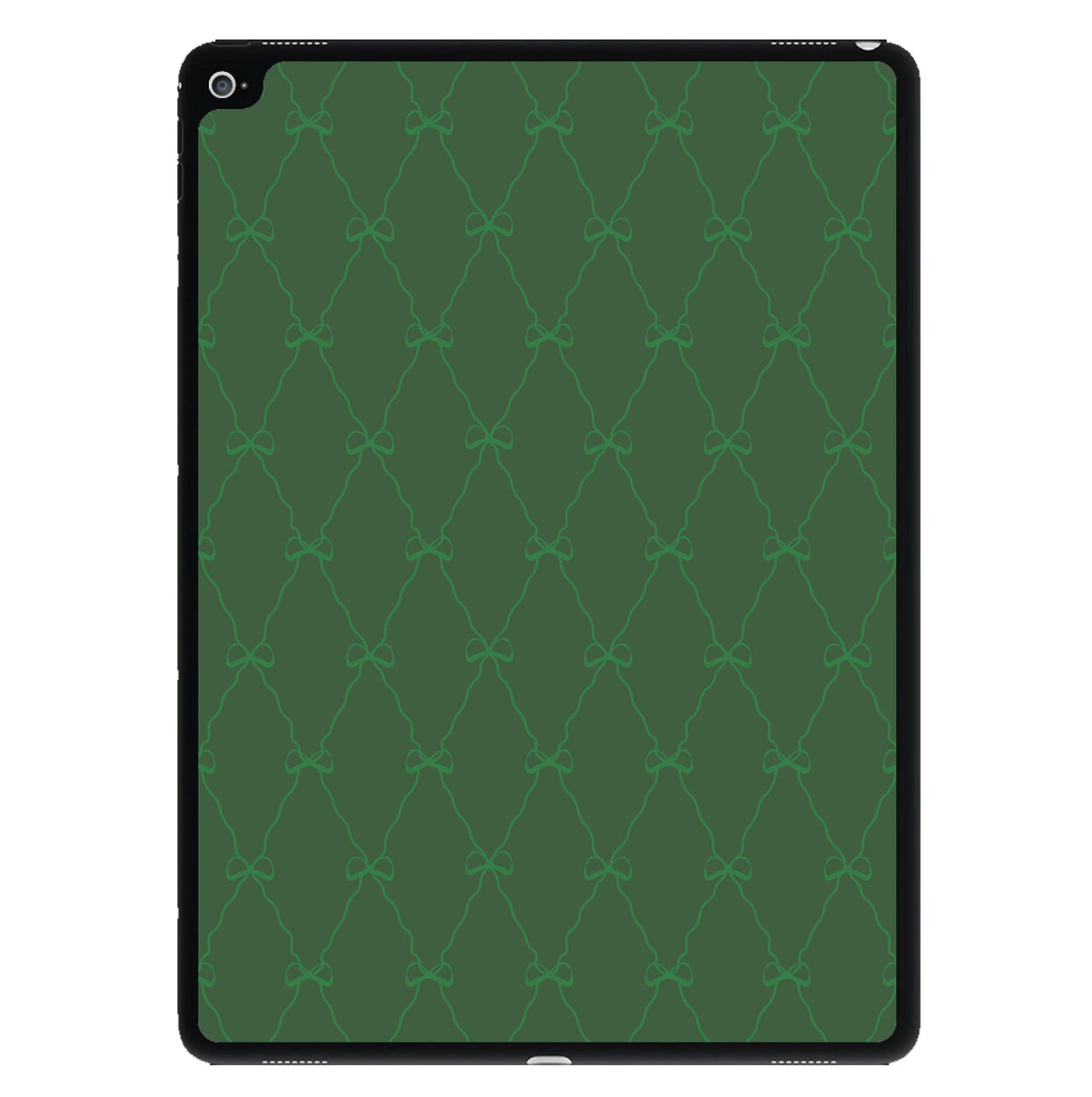 Green Bow Pattern iPad Case