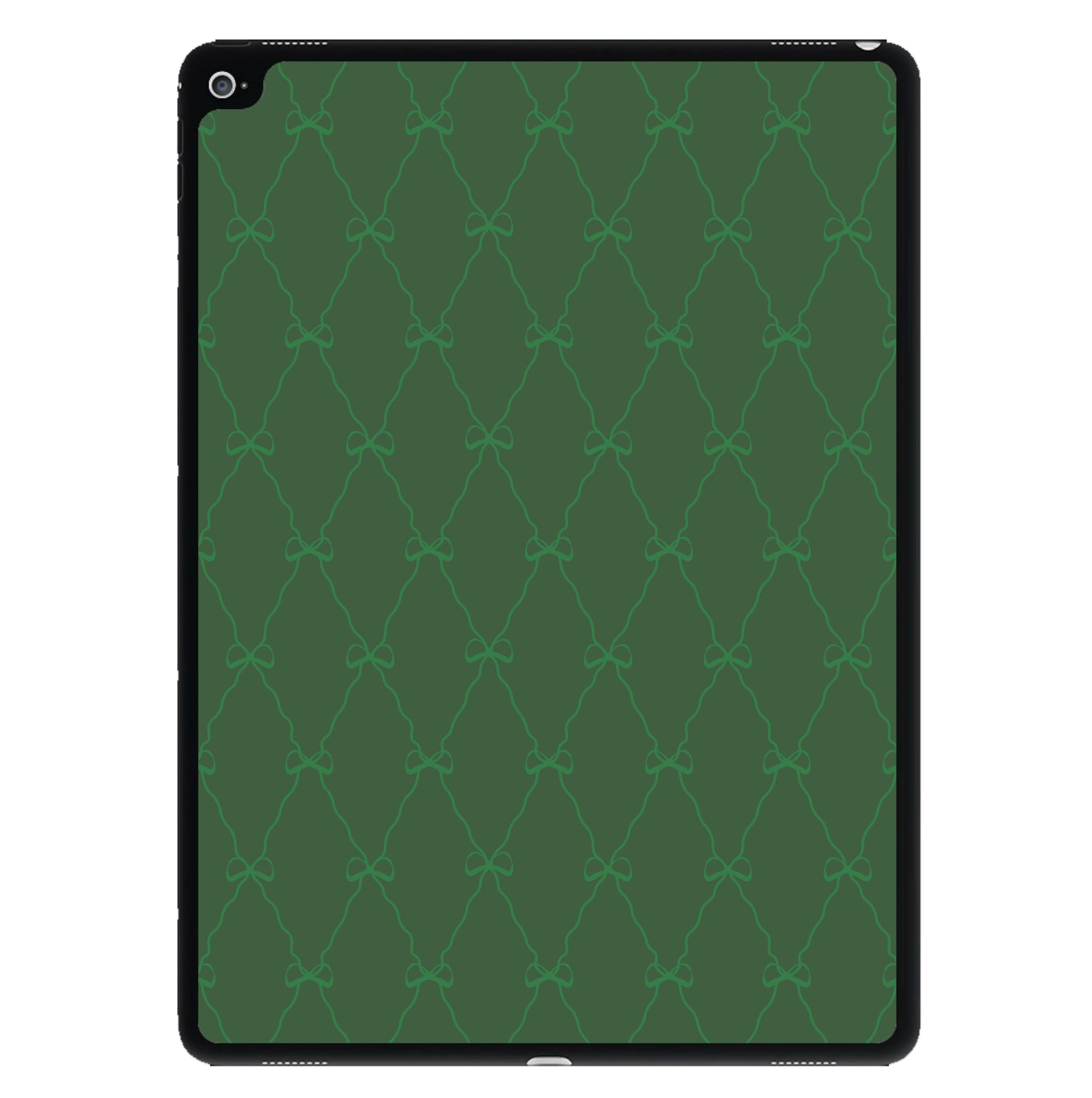 Green Bow Pattern iPad Case