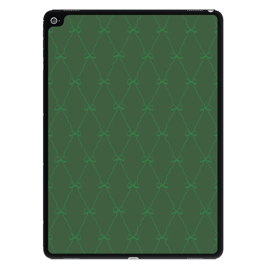 Green Bow Pattern iPad Case