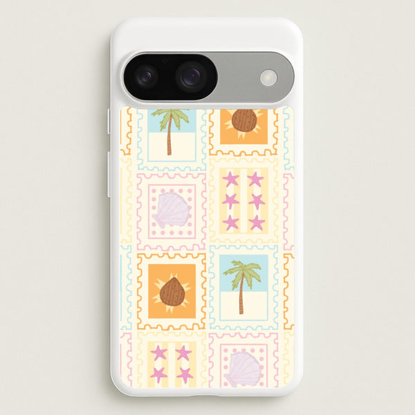 Tropical Stamps Google Pixel 9 / 9 Pro Case