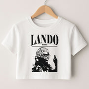 Lando Black And Green  Crop top 1