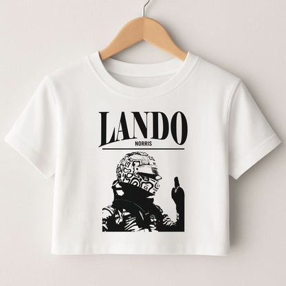 Lando Black And Green  Crop Top