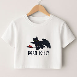 Dragon Born To Fly Crop Top