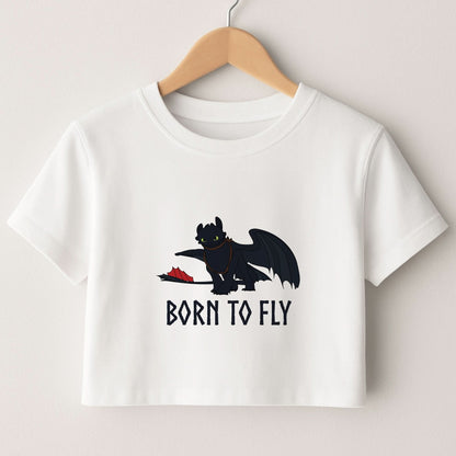 Dragon Born To Fly Crop Top