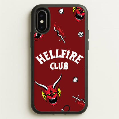 Hellfire Club Icons Collage Red iPhone X / XS Case