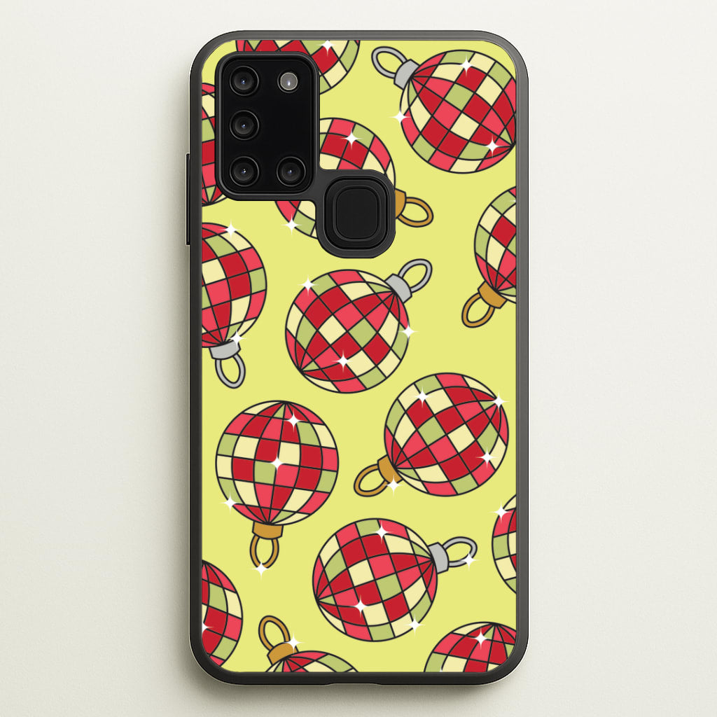 Disco Baubles Pattern Galaxy A21s Case