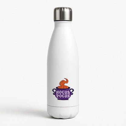 Hocus Pocus Cauldron White Water Bottle