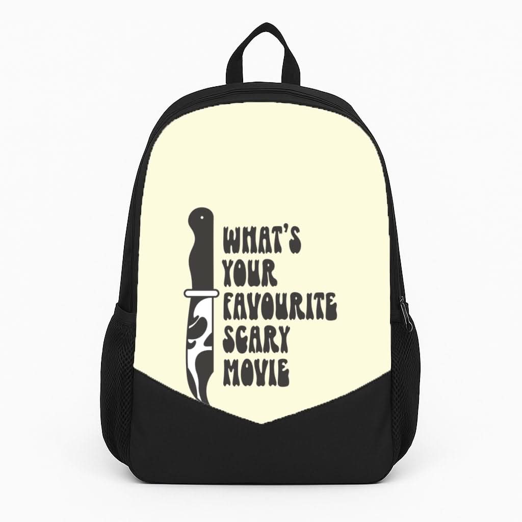 What's Your Favourite Scary Movie Trippy Backpack