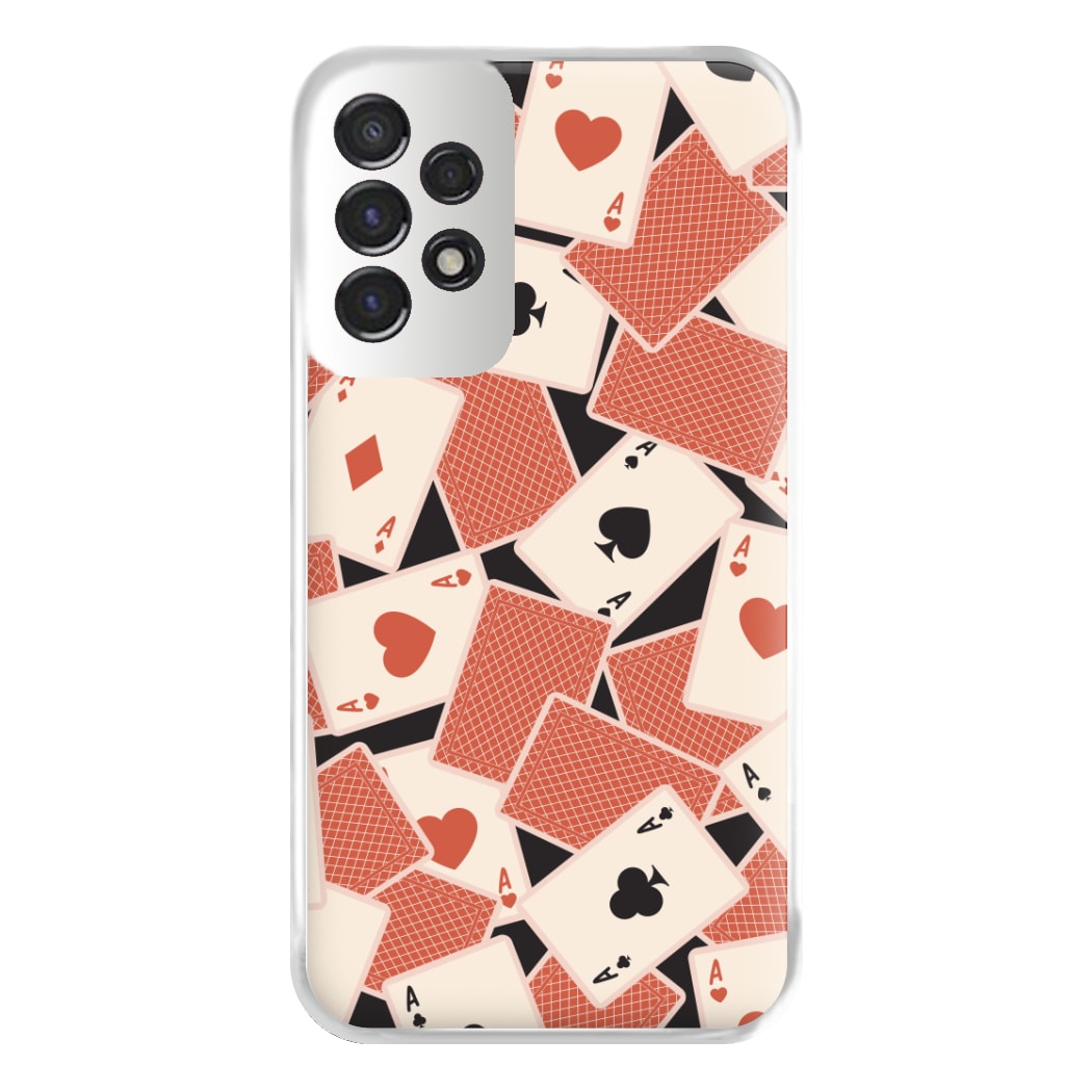 Playing Cards Collage Pattern Galaxy A53 Case