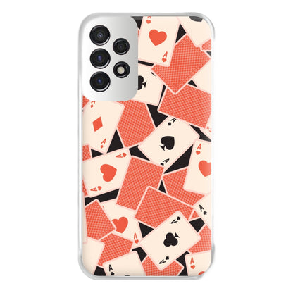 Playing Cards Collage Pattern Galaxy A53 Case