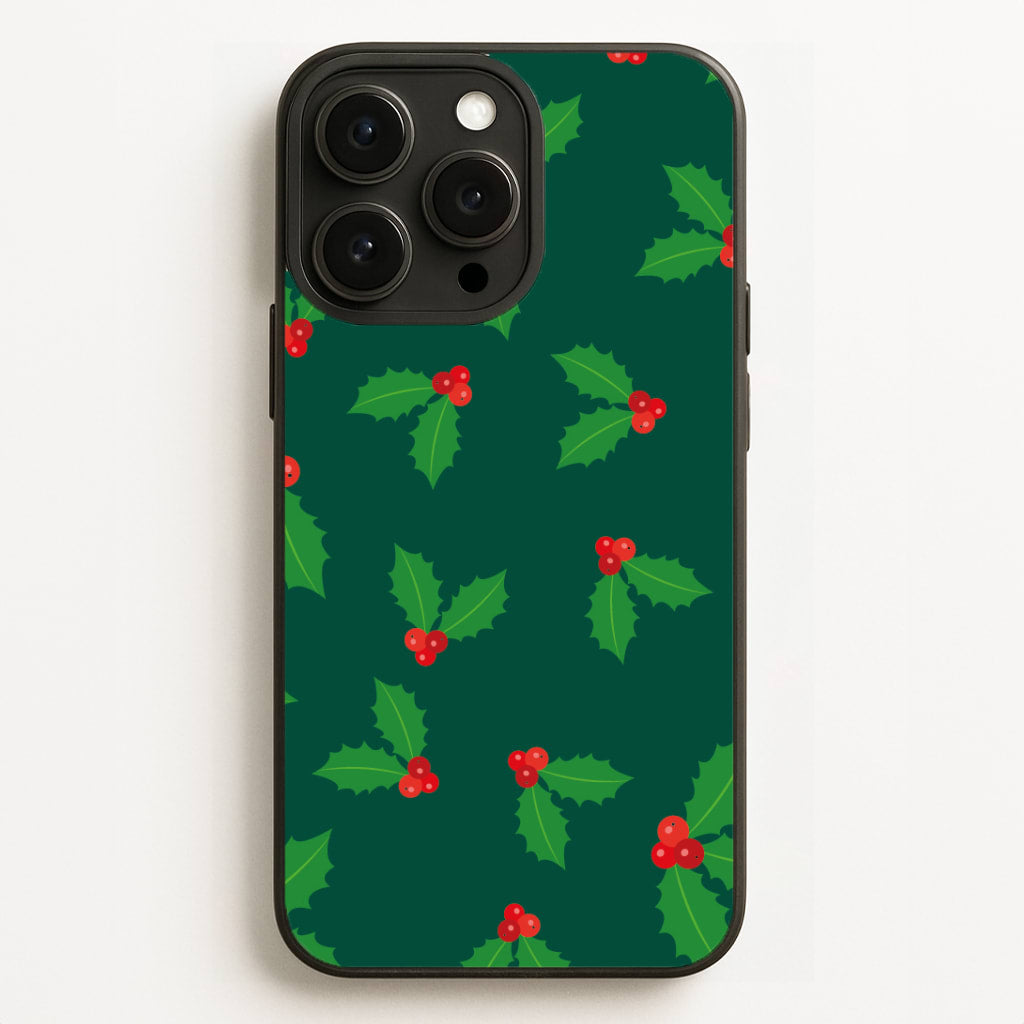 Holly - Christmas Patterns Phone Case for iPhone, Samsung Galaxy and Google Pixel