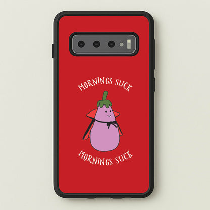 Mornings Suck Plush - Halloween Galaxy S10 Plus Case